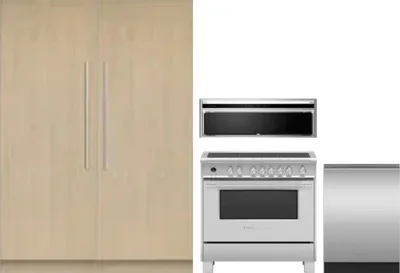 5 Piece Package Includes Refrigerator, Freezer, Range, Hood And Dishwasher